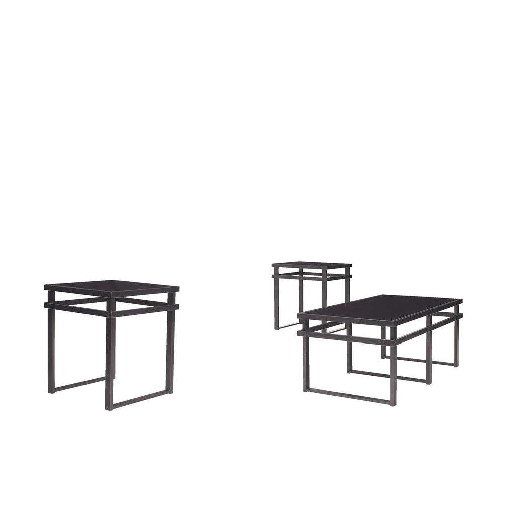 Black Table Set of 3 P413