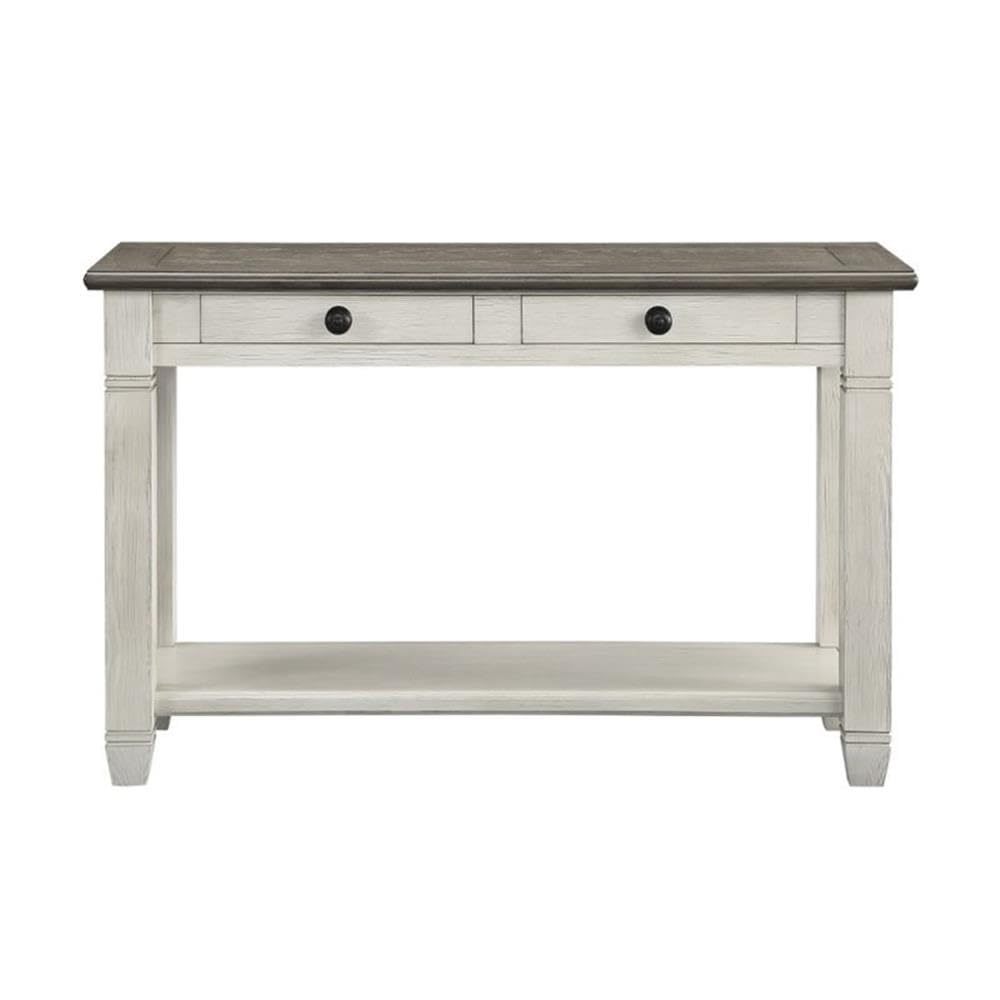 2-Tone Wood Console Table with 2 Drawers S85201