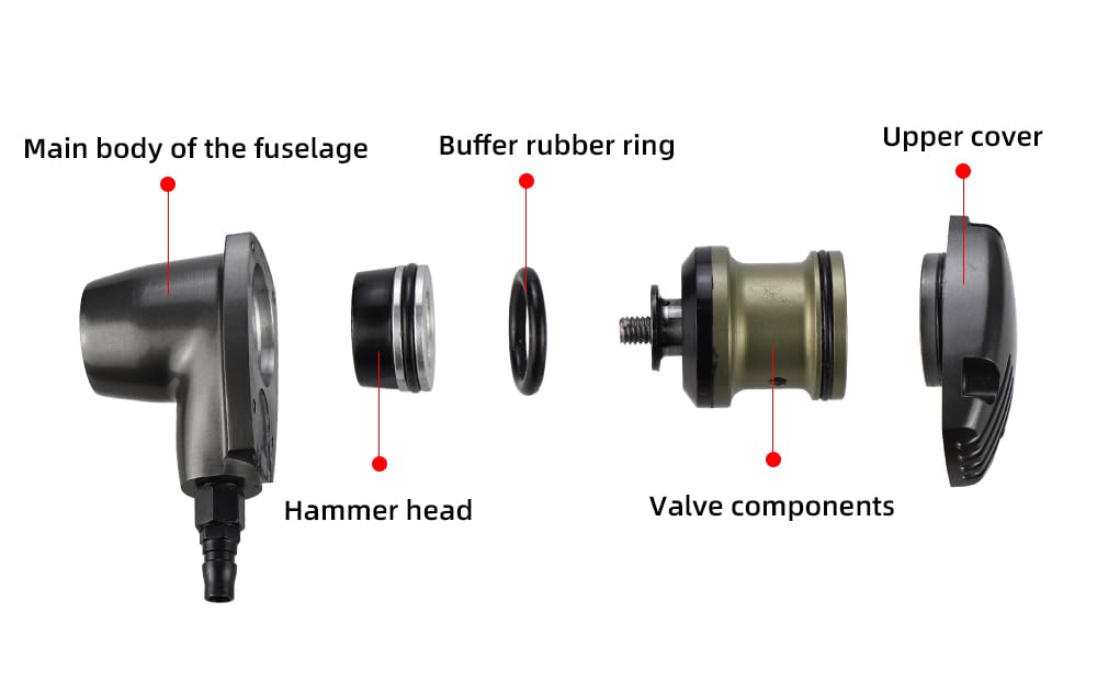 Pneumatic Hammer with 6 Tips U335