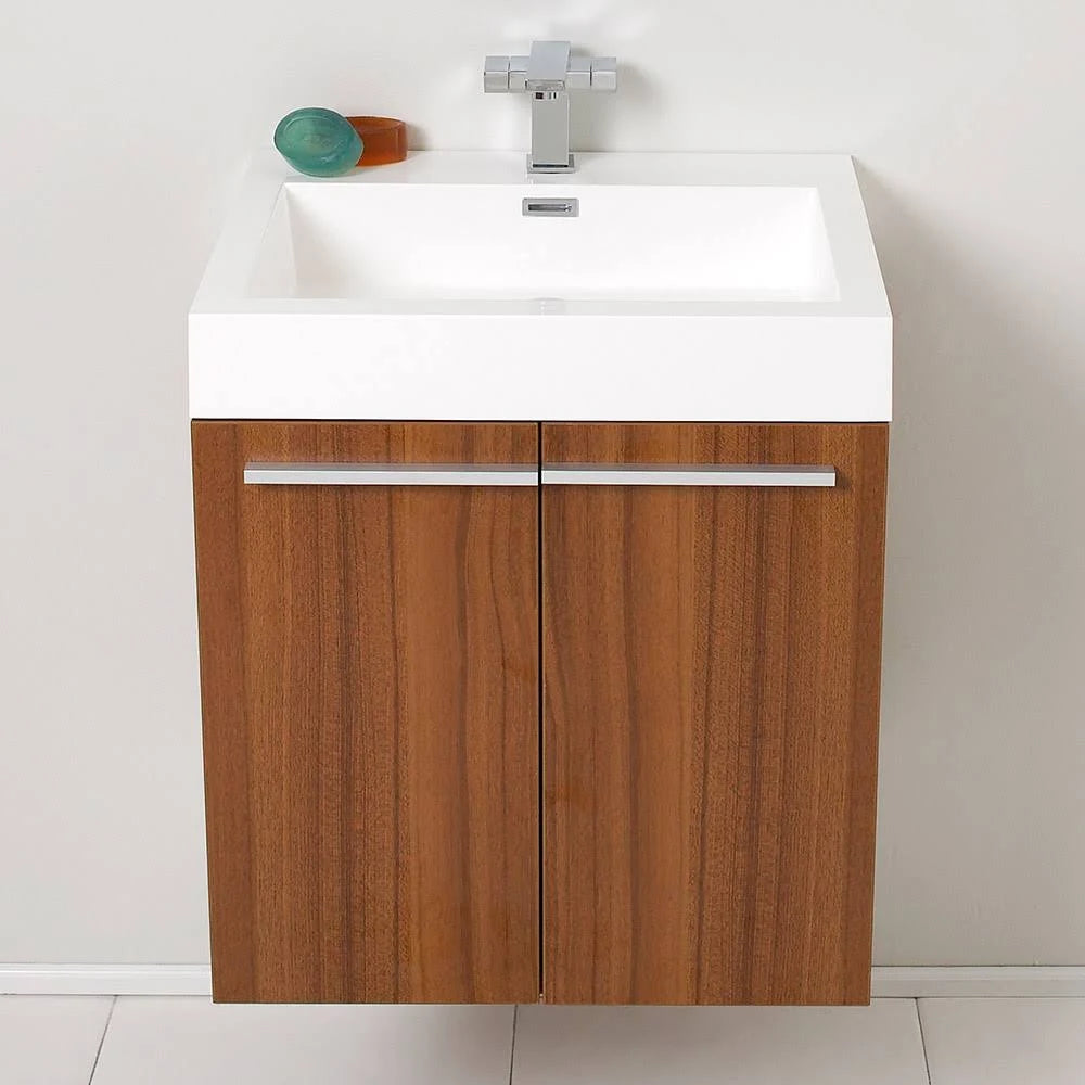 Teak Bathroom Cabinet with Integrated Sink K23554