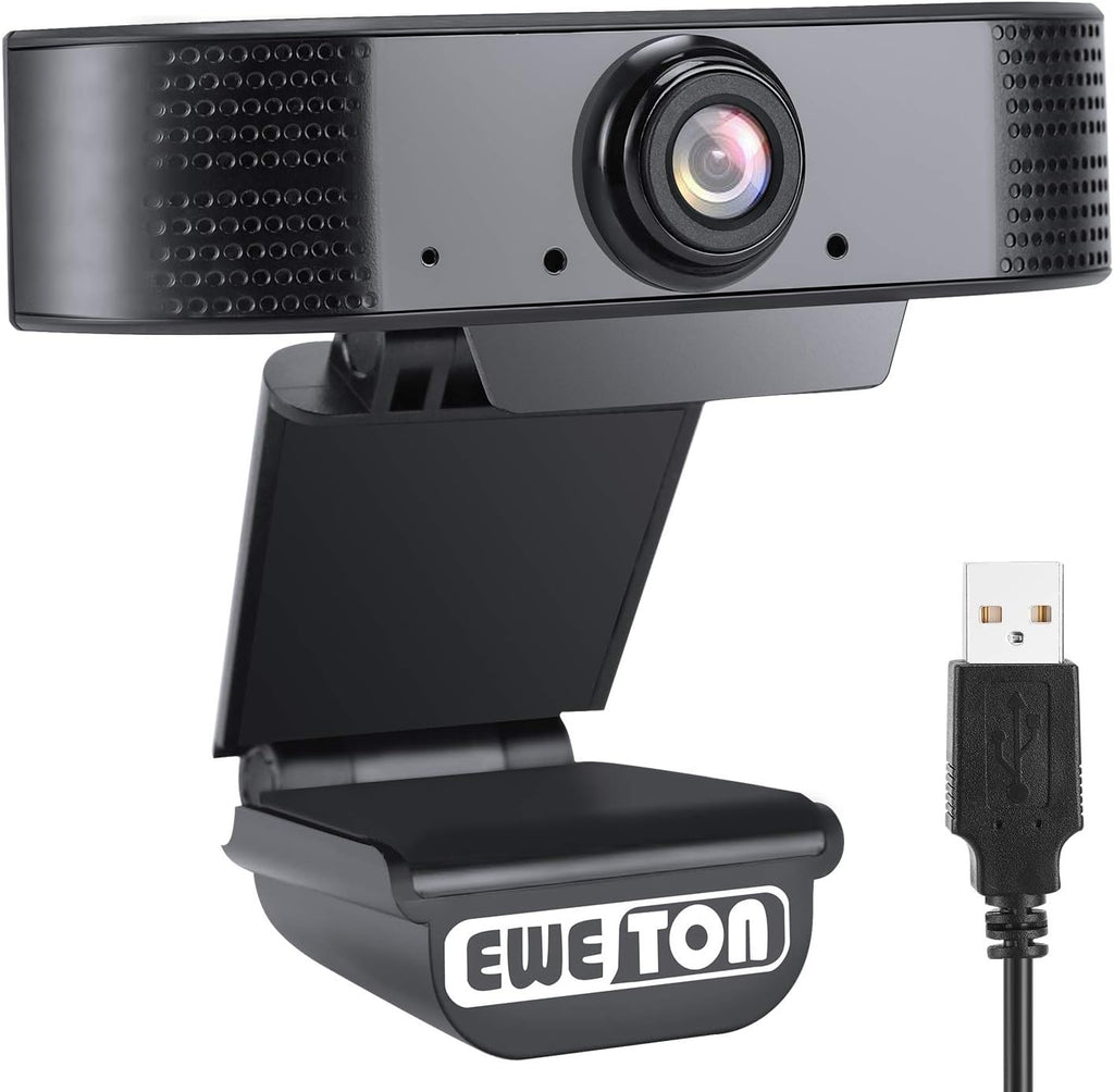 1080P Webcam with Microphone, USB 2.0 Computer Web Camera (Black) I482212
