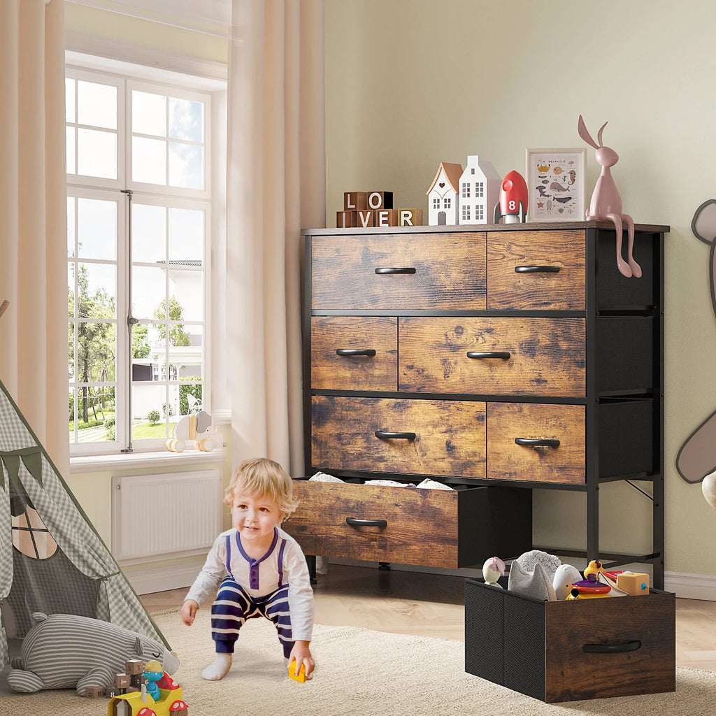 8 Drawer Wood Dresser A173139