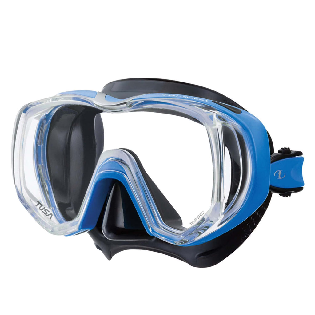 Scuba Diving Mask (Black/Fishtail Blue) Y687053
