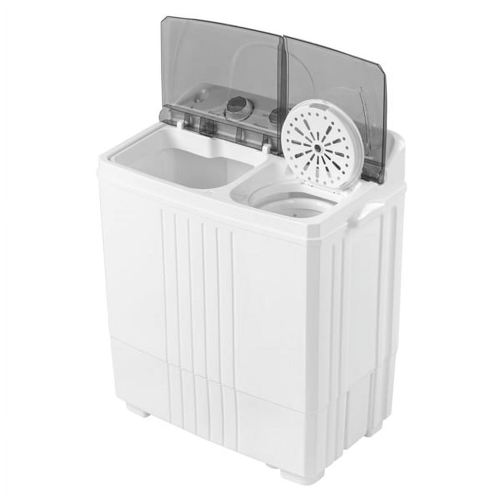 Semi-automatic Twin Tub Washing Machine, 20Lbs, White & Grey A43972