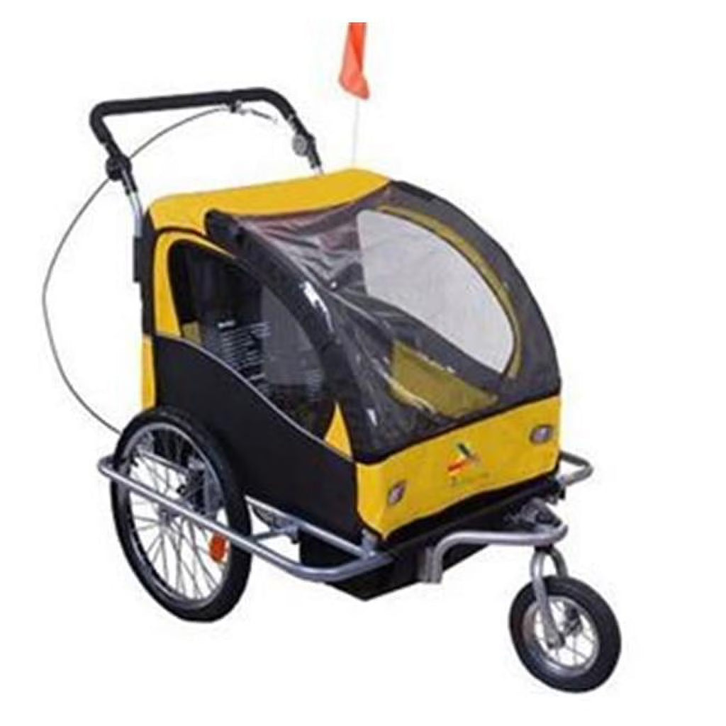 Double Baby Bike Trailer Stroller Swivel Wheel D311253