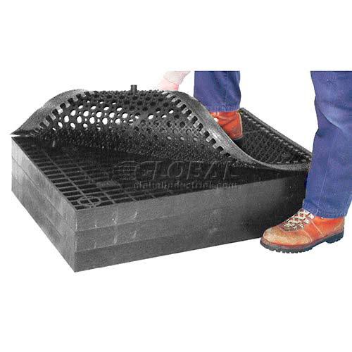 Anti-Fatigue Mat 7/8 Thick 3' x 3' Black B34315