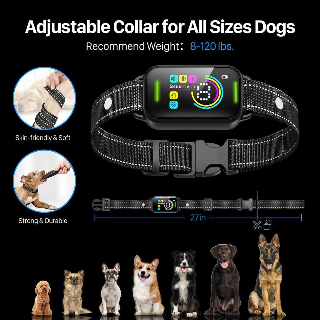 Dog Bark Collar Rechargeable with 8 Adjustable M1880