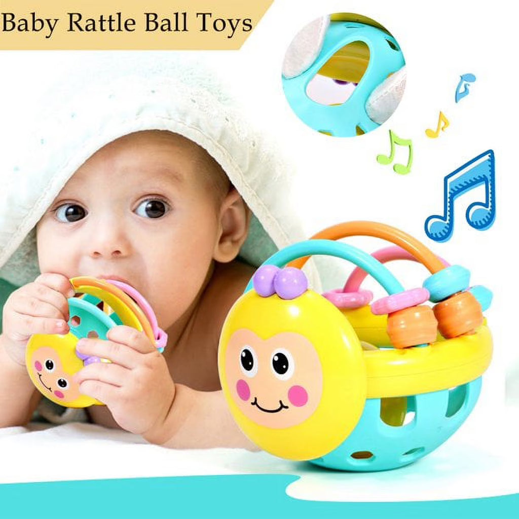Sensory Teether Toy Silicone Rattle Ball K94707