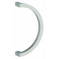 C Shaped Door Pull with 14x22 Center to Center - Bright Chrome K249