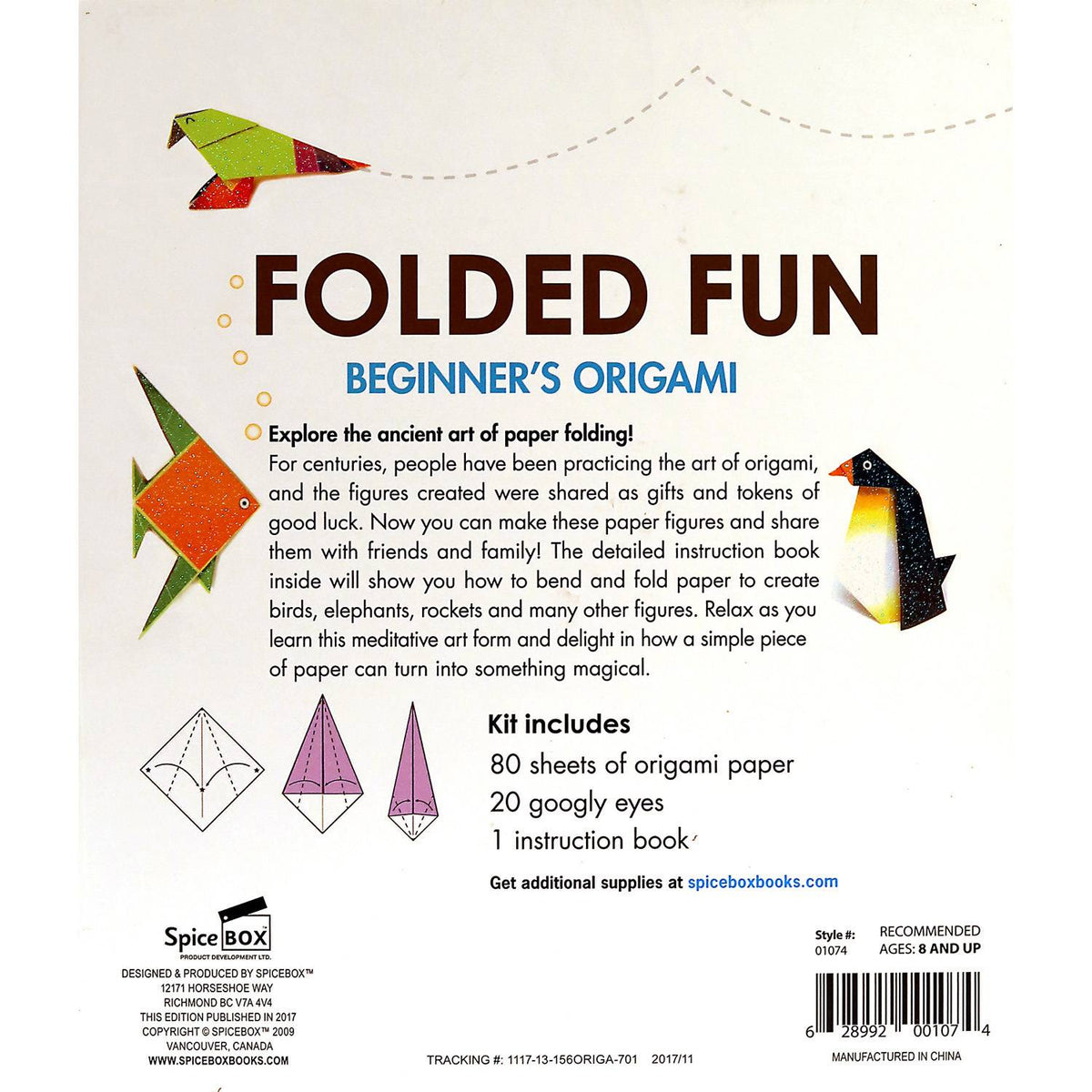 Origami Paper Folding Instruction Kit A283088