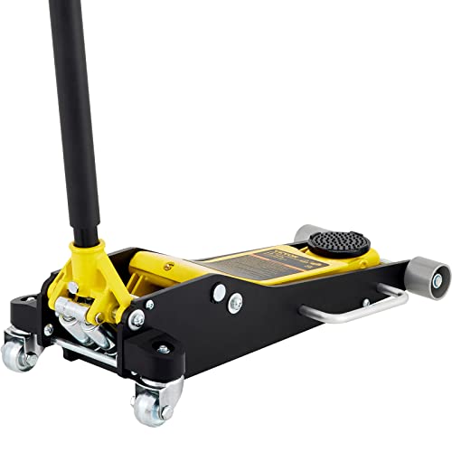 3 Ton Low Profile Aluminum Steel Racing Floor Jack with Dual Pistons Quick Lift Pump Y670