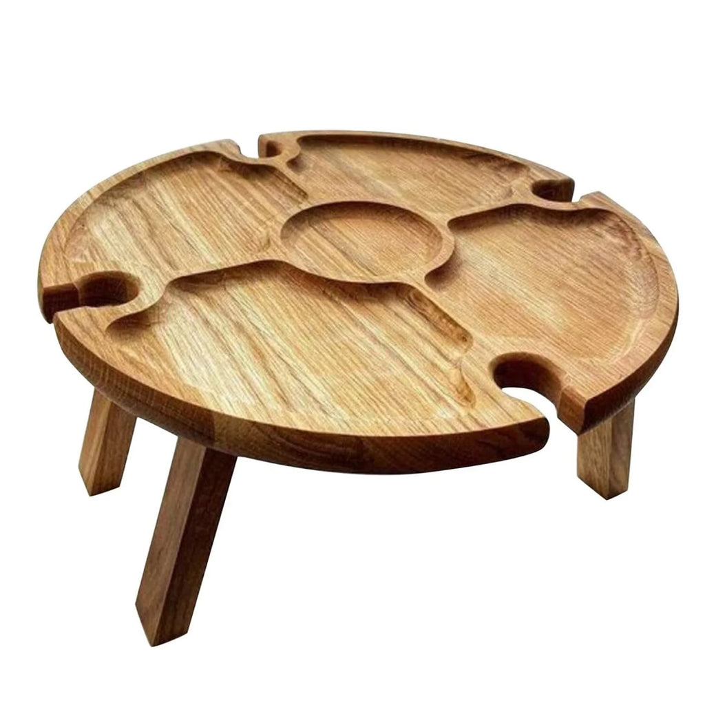 Wooden Collapsible Round Folding Table P419