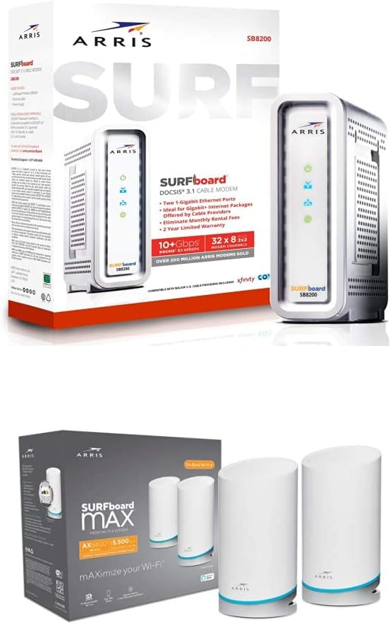 White DOCSIS 3.1 Gigabit Cable Modem P6872