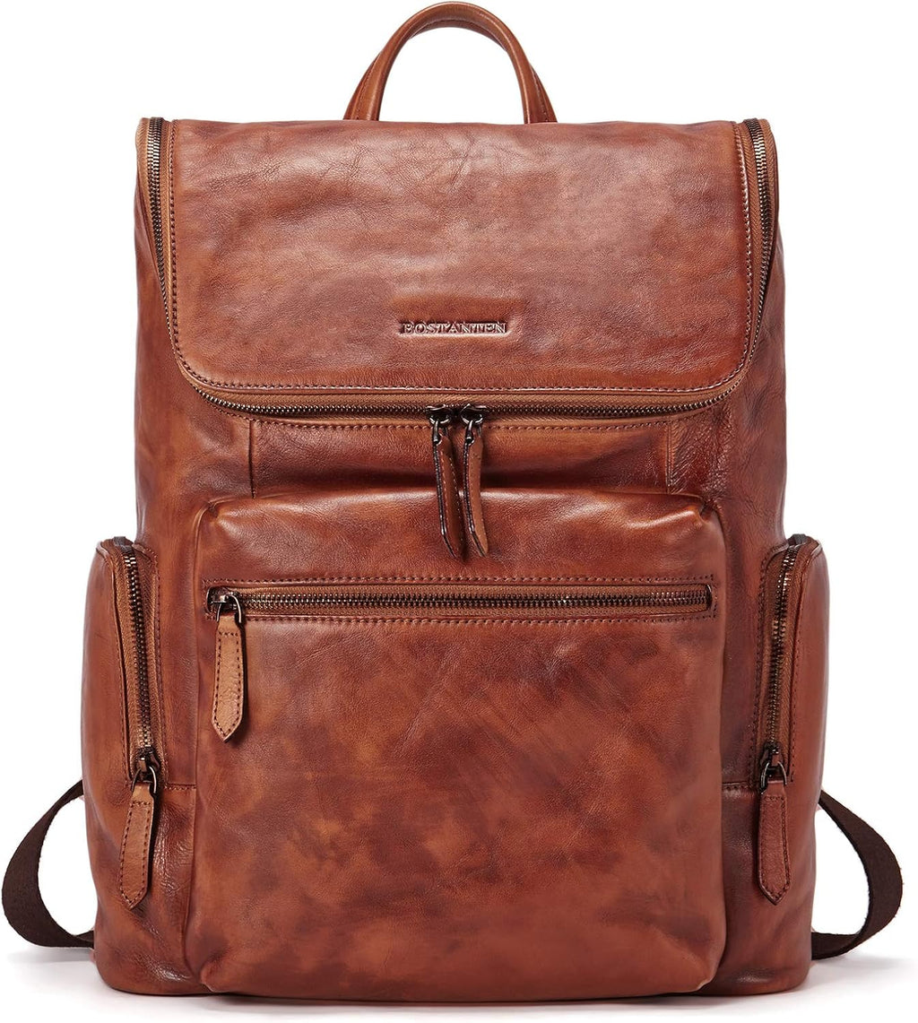 Leather 15.6 inch Laptop Backpack F610161