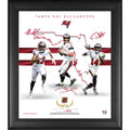 Framed 15 x 17 Collage with Game Used Football M35834