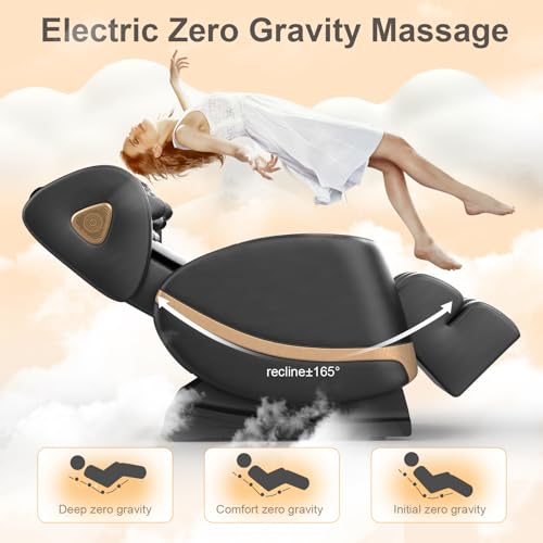 Zero Gravity Massage Chair with 10 Fix Rollers, Heating, Foot Massage, Bluetooth Speaker X111400