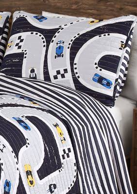 Navy Quilt Set Twin G982