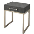 Gold Flamingo Sled End Table with Storage E581