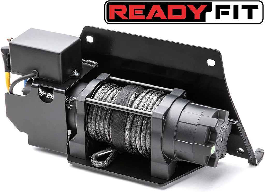 6000 lb. Ready-Fit Winch, 266.1 Gear Ratio, 50 Foot Remote, 3/16 Inch Steel, Permanent Magnet DC 12V, 1.9 HP Motor Y934480