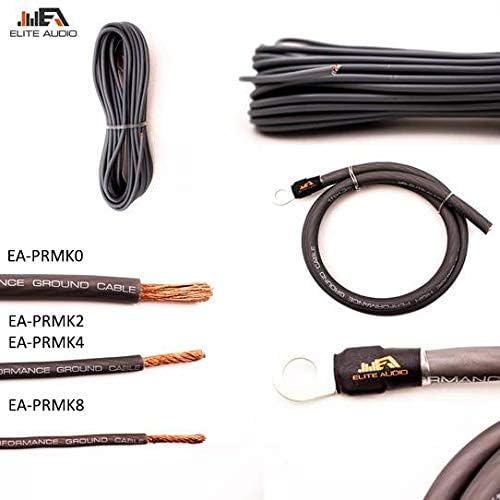 0 Gauge CCA Amplifier Wiring Kit with 20 feet 0 AWG and 2-Channel RCA Interconnects M420817