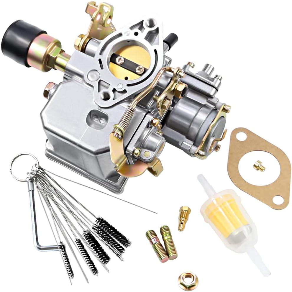 Carburetor Carb Replacement for 34 PICT-3 Volkswagen Beetles 1600cc Dual-Port Engine 12V Electric Choke Type 1 Air Cooled Pack of 2 K2184