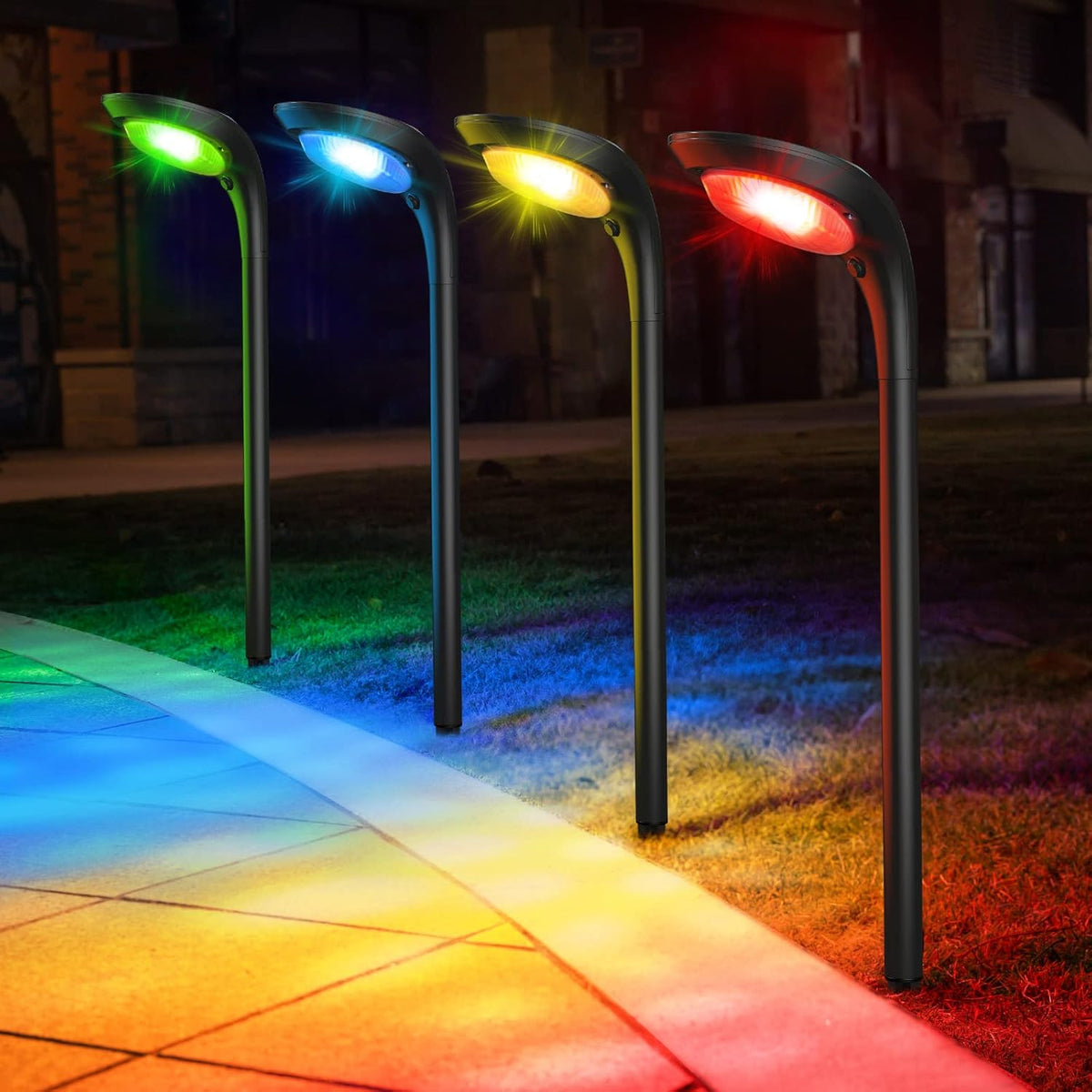 4 Pack IP65 Waterproof Solar Pathway Lights F6379