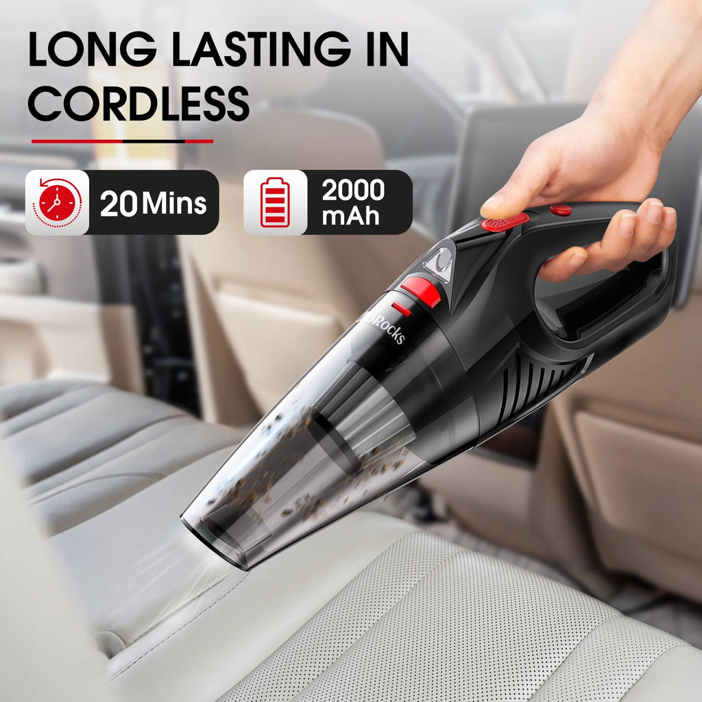 Cordless Portable Handheld Car Vacuum Cleaner with LED Lights M840590