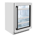 24 Can Beverage Fridge with Stainless Steel Glass Door P62941