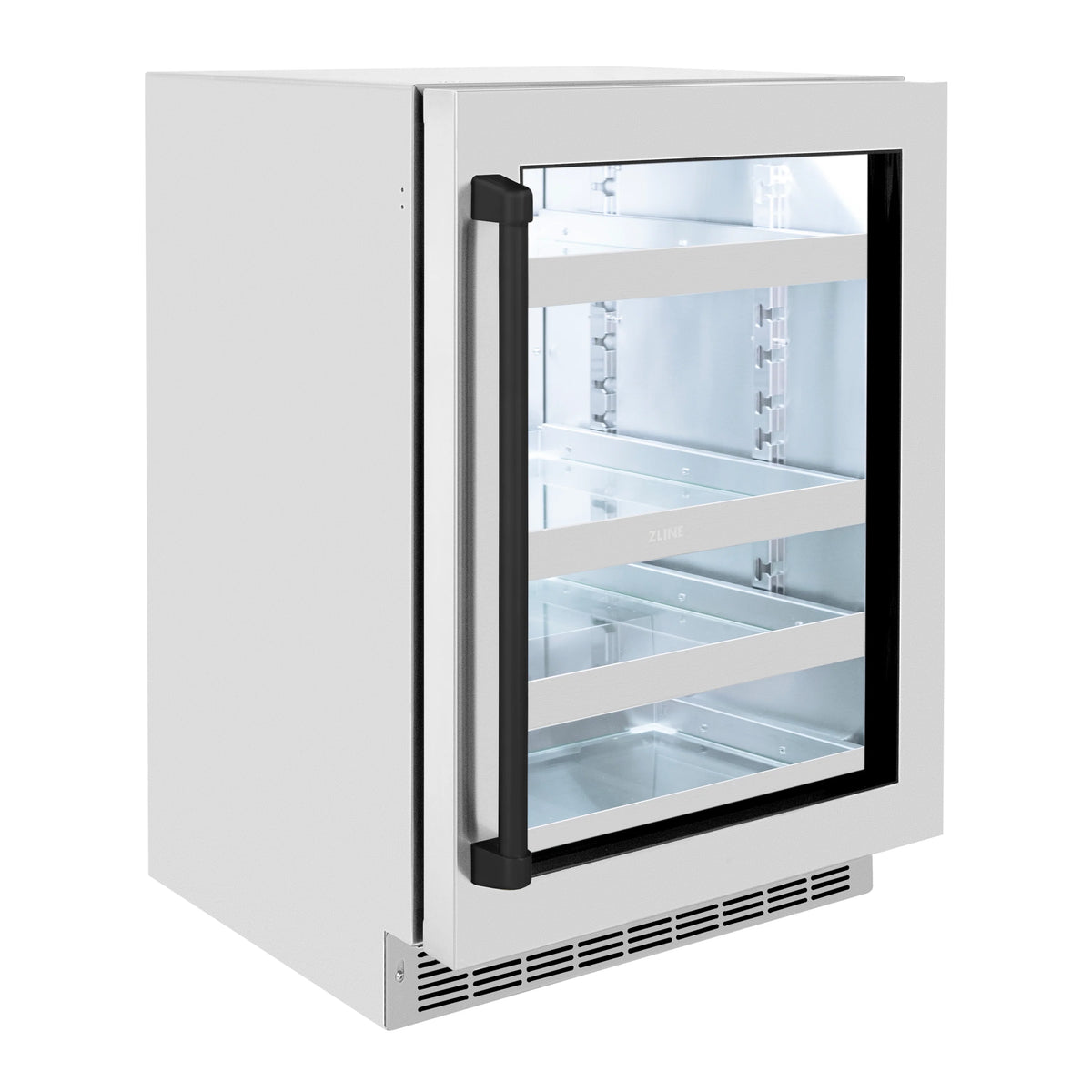 24 Can Beverage Fridge with Stainless Steel Glass Door P62941