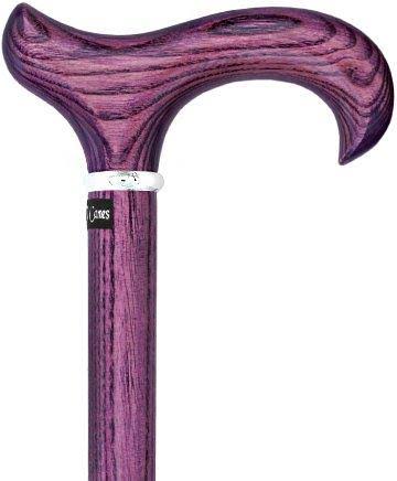 Vivid Purple Derby Walking Cane with Ash Wood Shaft E335