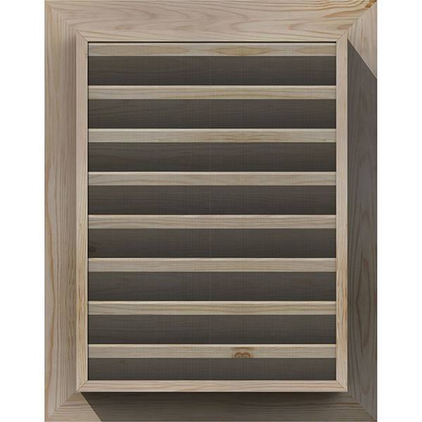 24-in W x 26-in H Vertical Gable Vent Unfinished Smooth Pine G241260