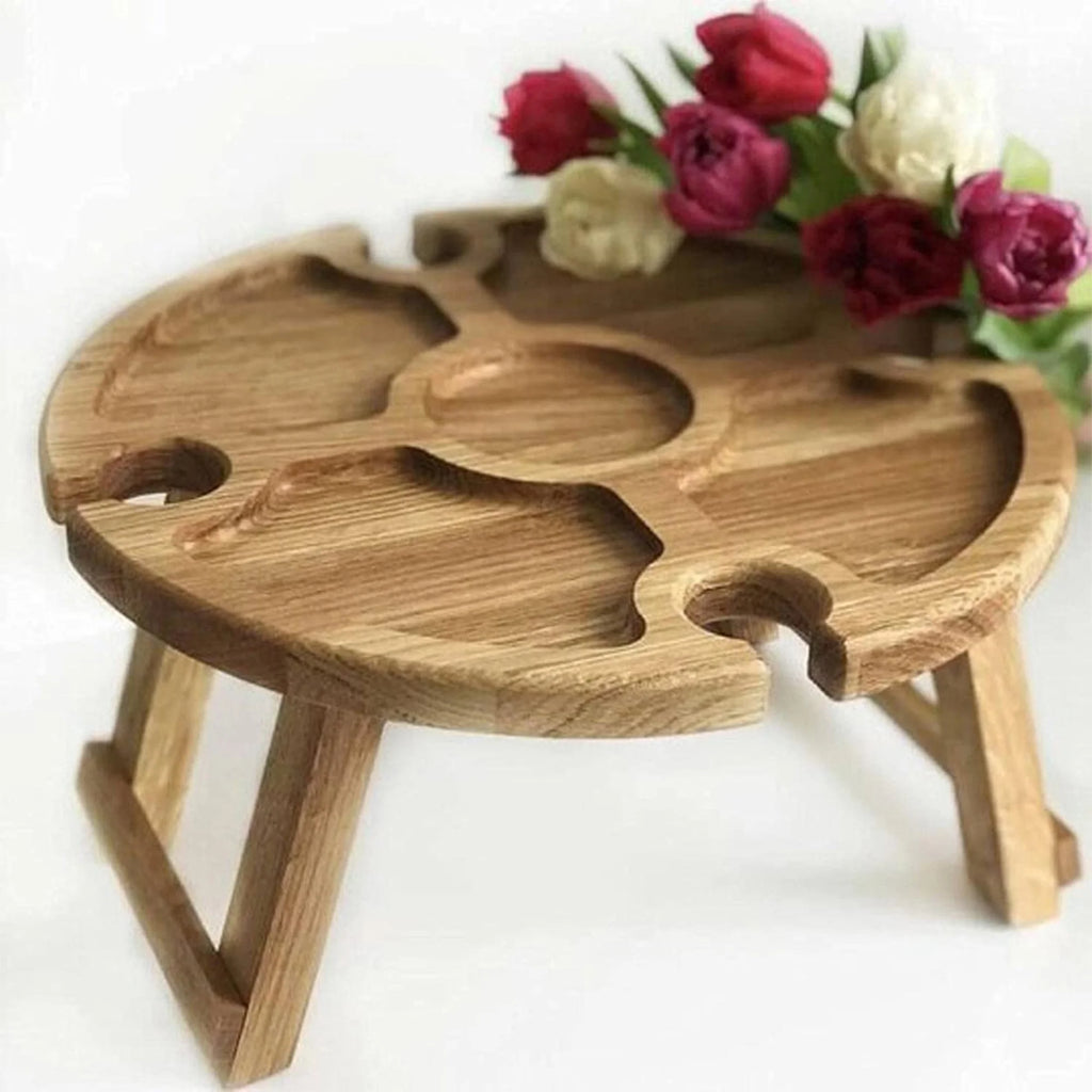 Wooden Collapsible Round Folding Table P419