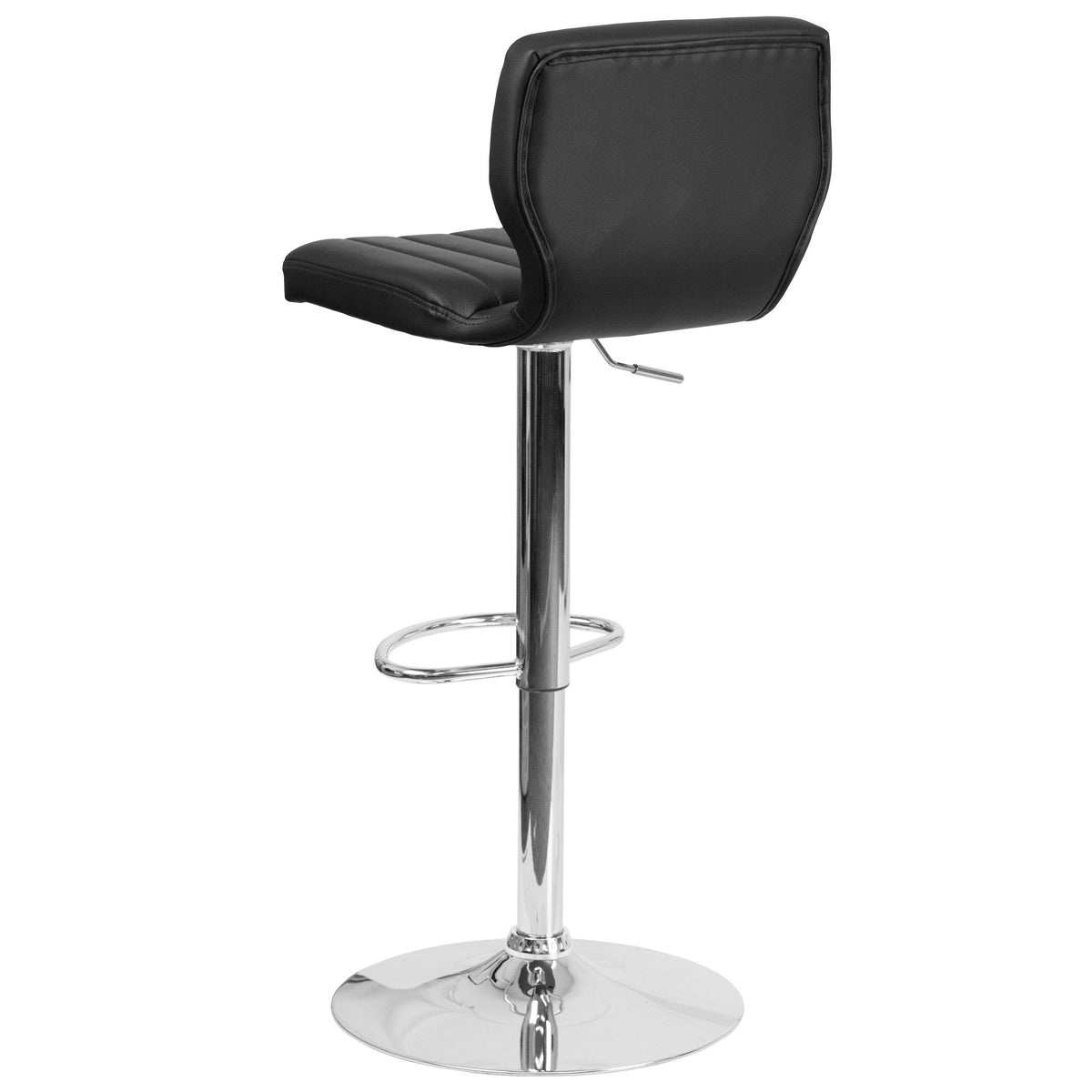 Contemporary Vinyl Adjustable Height Barstool S208