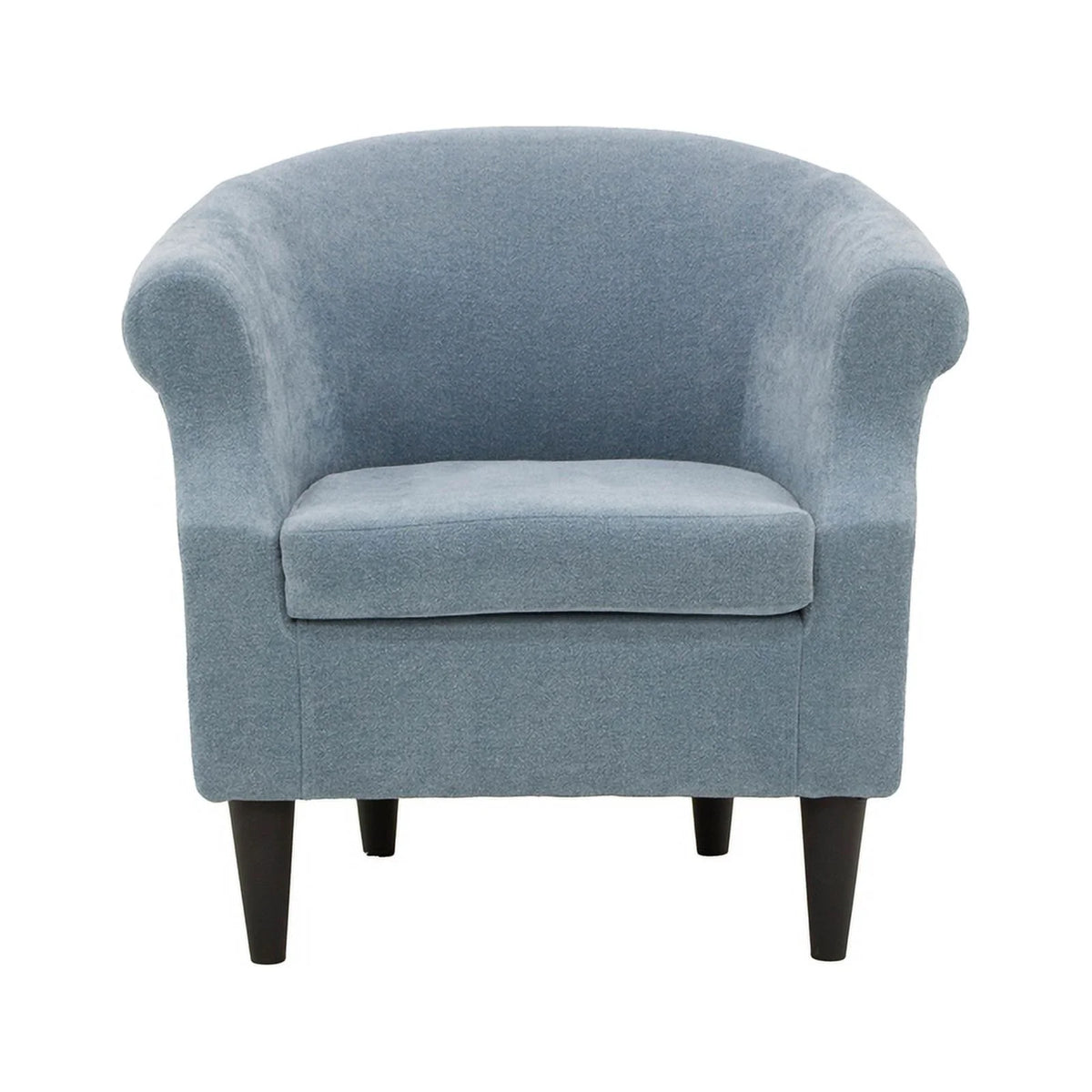 Light Blue Polyester Fabric Chair E6584