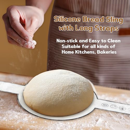 9" & 10" Round Sourdough Proofing Basket with Linen Liner, Silicone Bread Sling, Bread Lame, Danish Dough Whisk, Dough Scraper Kit, Silicone Brush & Bowl Scraper Y758227