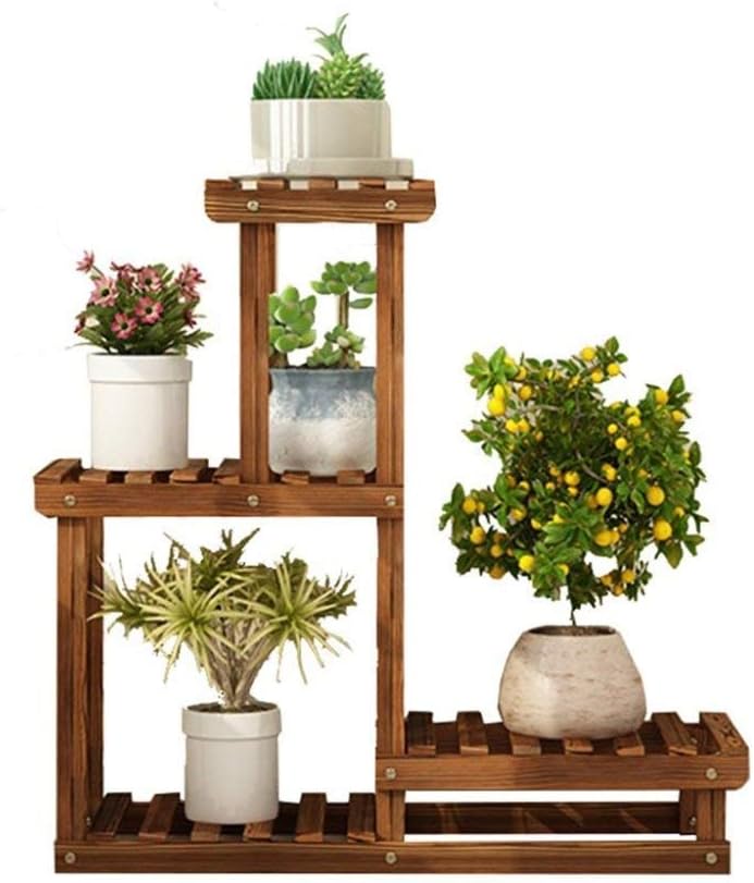 3-Layer Wooden Flower Pot Stand I408