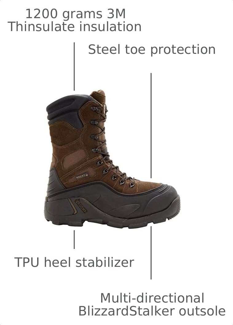 Steel Toe Waterproof Insulated Work Boot J7050