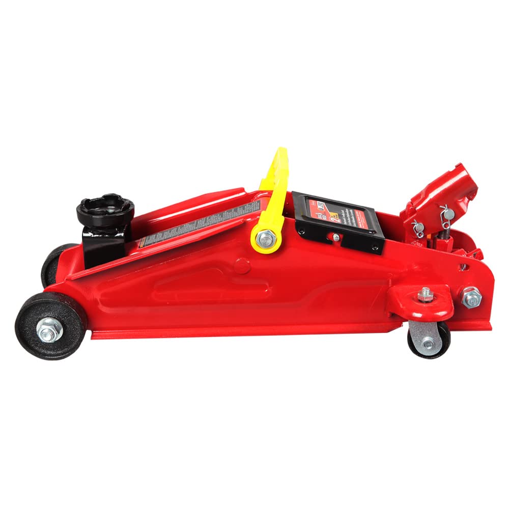 2 Ton Hydraulic Trolley Floor Jack with Carrying Case, Red M7166