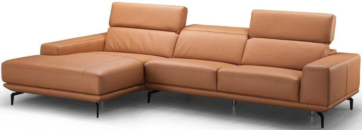 Peru Orange Left Hand Facing Sectional E67802