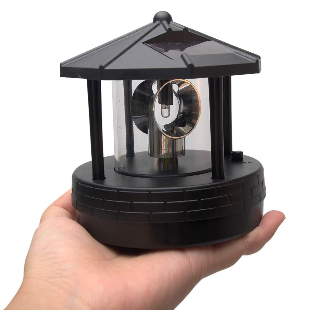 Solar Lighthouse Lamp 360° Rotatable LED IP44 Waterproof Q629