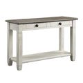 2-Tone Wood Console Table with 2 Drawers S85201