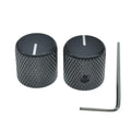 Aluminium Guitar Bass Knobs, Set of 2, Black F9230