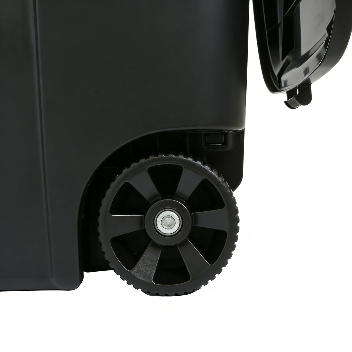 32 Gallon Plastic Outdoor Trash Can with Lid & Wheels E268