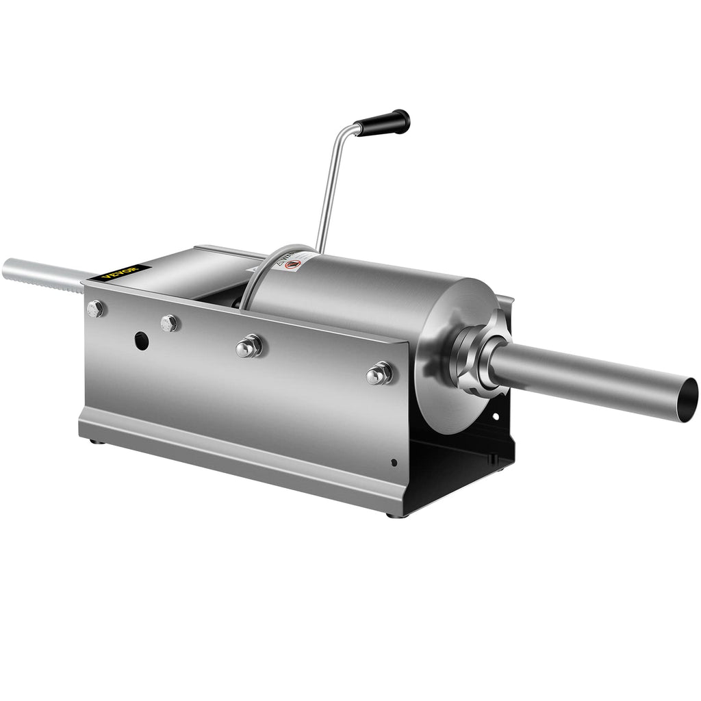3L Manual Stainless Steel Sausage Stuffer with 5 Filling Nozzles J30519
