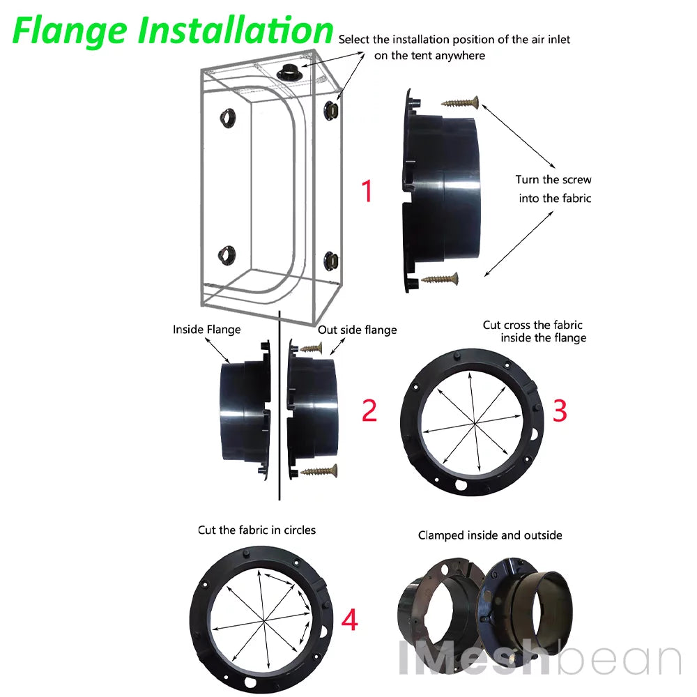 24"x24"x55" Grow Tent Kit with LED Grow Light & Inline Fan O817980