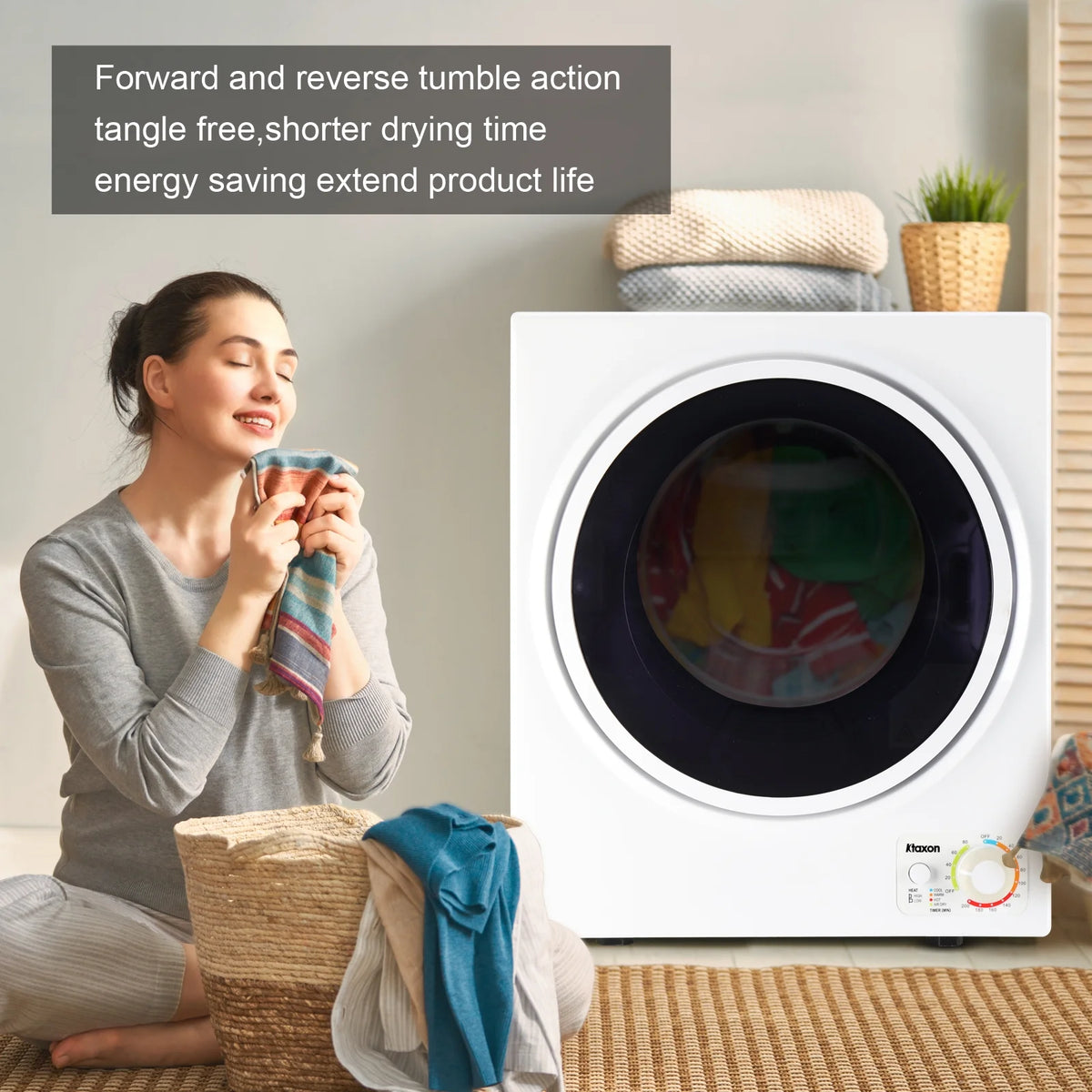 1.6 cu. ft. Compact Electric Dryer White C959125