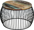 Round Wood Coffee Table with Curved Frame S320738