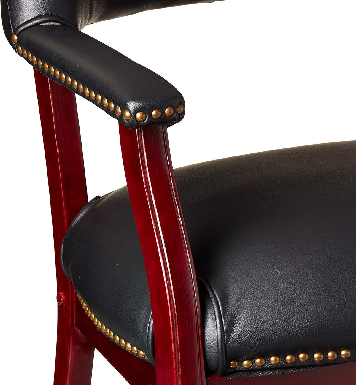 Black Vinyl Captain’s Chair E81843