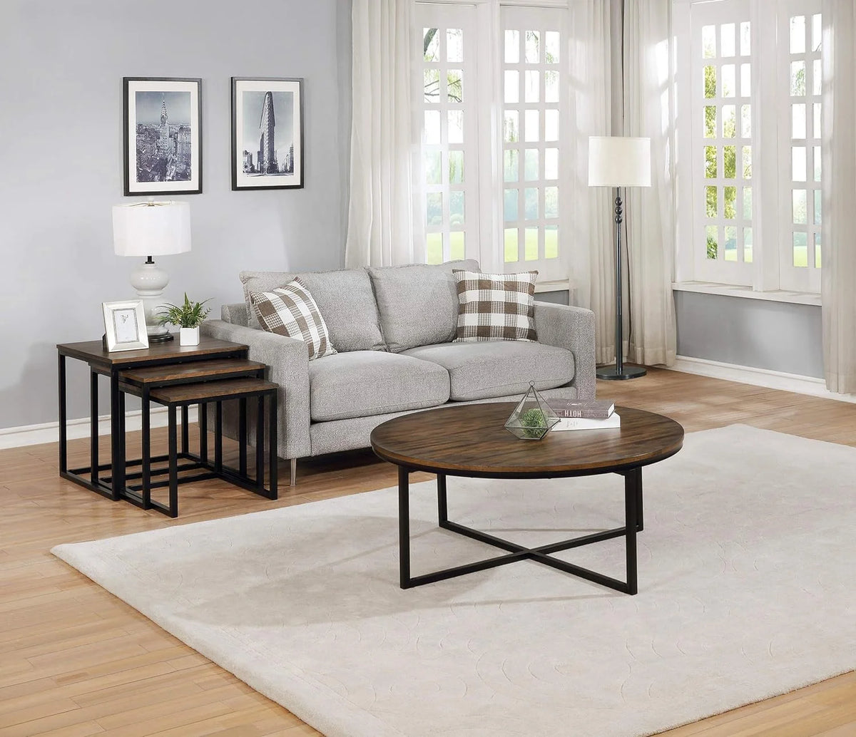 Round Wood Coffee Table N8530