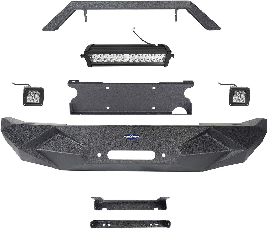 Steel Front and Rear Bumper with Tire Carrier W118093